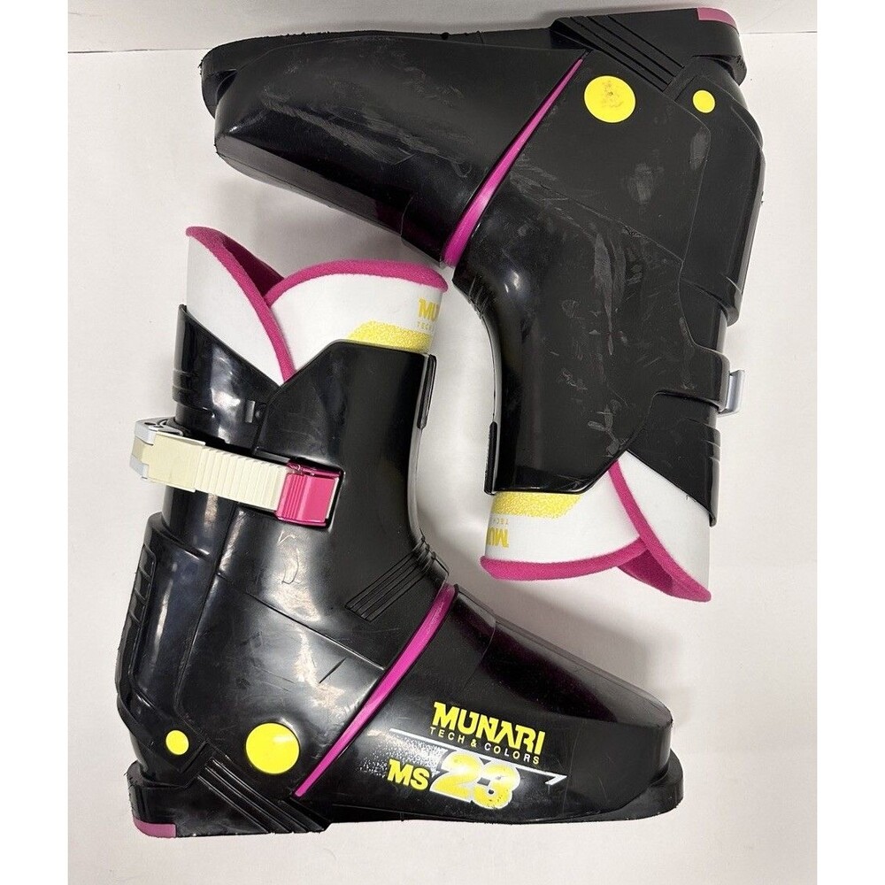 Munari MS23 Vintage Tech And Colors Ski Boots Size 232 Mondo 23.0, Women's 6